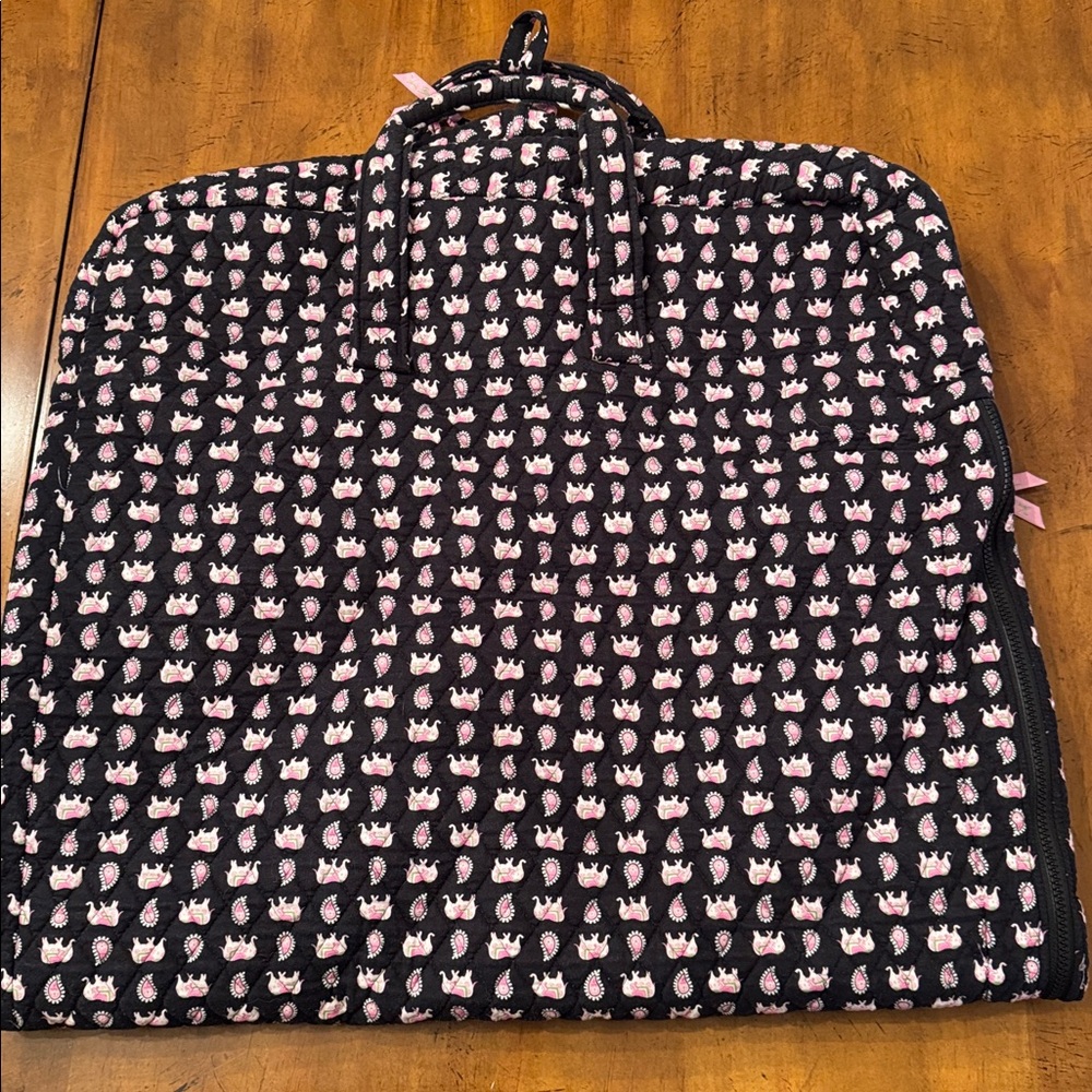 Like New Vera Bradley Elephant Print Garment Bag - Picture 4 of 6